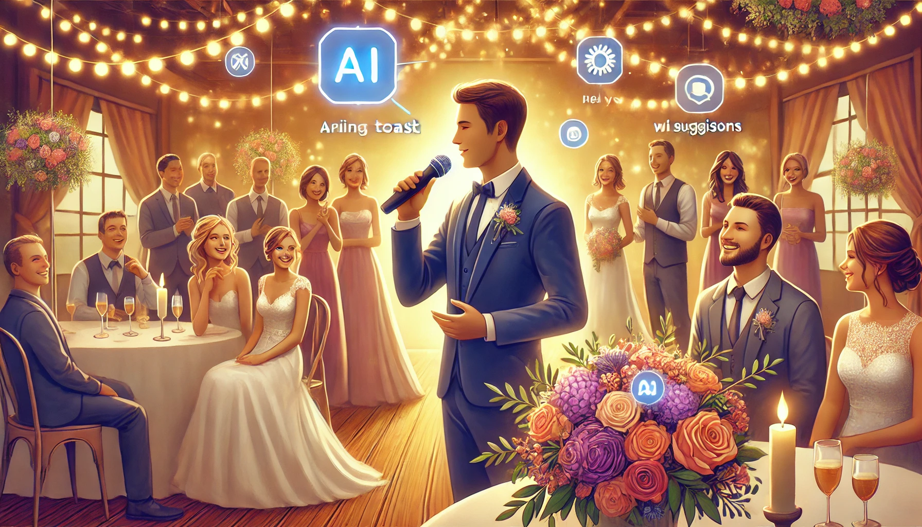 7 Ways AI Can Help You Craft the Perfect Wedding Toast