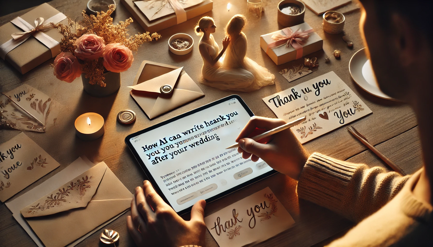 How AI Can Help You Write Heartfelt Thank You Notes After Your Wedding